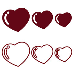 Cut from a paper multi-layered pink heart, love, Valentine's Day