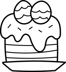 Spring, cute, children and flowers easter bunny hand painted illustration