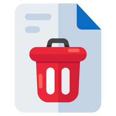 Modern design icon of delete file available for instant download 