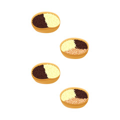 Mini sweet martabak or martabak manis. An Indonesian popular dessert.