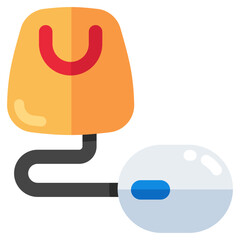 Modern design icon of online shopping