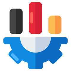 Creative design icon of data management 