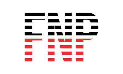 FNP three initial letter iconic line negative space minimal logo design vector template. monogram, abstract, wordmark, business, typography, minimalist, brand, company, flat, modern, unique, simple