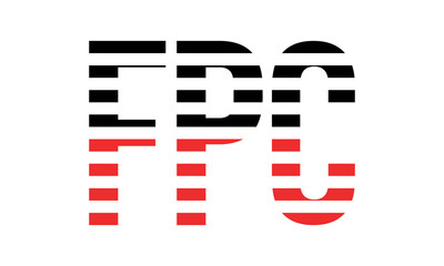 FPC three initial letter iconic line negative space minimal logo design vector template. monogram, abstract, wordmark, business, typography, minimalist, brand, company, flat, modern, unique, simple