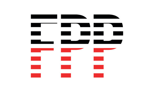 FPP three initial letter iconic line negative space minimal logo design vector template. monogram, abstract, wordmark, business, typography, minimalist, brand, company, flat, modern, unique, simple