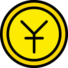 Obraz premium Yuan icon