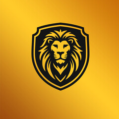 lion head and shield design