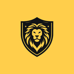 lion head and shield design
