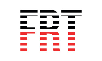 FRT three initial letter iconic line negative space minimal logo design vector template. monogram, abstract, wordmark, business, typography, minimalist, brand, company, flat, modern, unique, simple