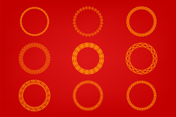 Chinese Oriental Border Ornament East asian decorative art