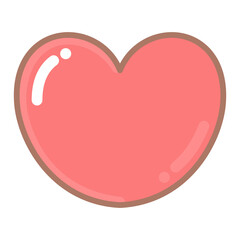 ぷくっとハートイラスト⭐︎PNG