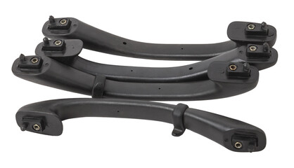 Vehicle interior grab handle on white isolated background. Auto service industry. Spare parts catalog.