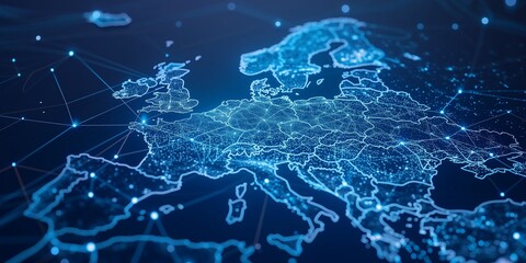 Digital Map Of Germany © xartproduction