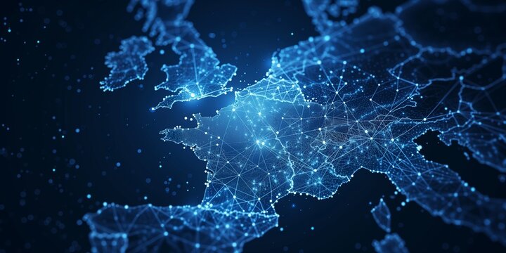 Digital Map Of france