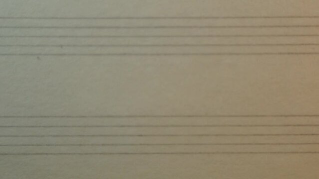 Blank lines of a music book, close-up