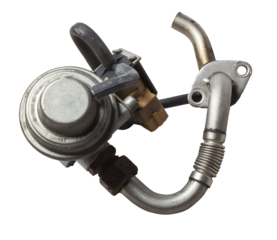 EGR valve spare part for car engine on white isolated background