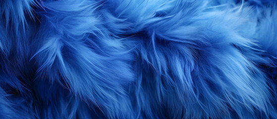 fondo  abstracto de tejido con textura suave de peluche azul añil con formas onduladas - obrazy, fototapety, plakaty