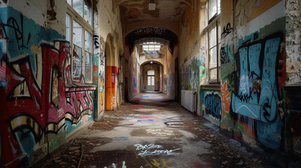 An exciting urban exploration of abandoned buildings and graffiti walls.