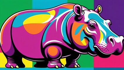 illustration of a rhinoceros ai generated