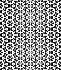 Black seamless abstract pattern. Overlay for background and backdrop. Ornamental design. PNG graphic illustration with transparent background.