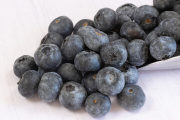 tas de myrtilles fraiches, en gros plan	