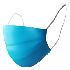 Medical Mask 3D Icon