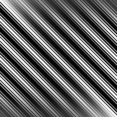 Obraz premium Black and white stripe abstract background. Motion lines effect. Grayscale fiber texture backdrop and banner. Monochrome gradient pattern and textured wallpaper.