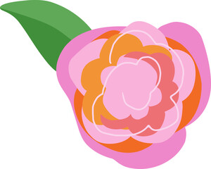 spring cute flower rose element hand drawn illustration