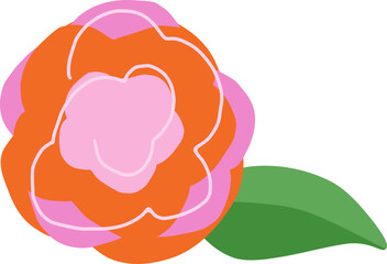 spring cute flower rose element hand drawn illustration