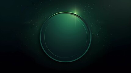 gradient dark green background with circle theme. generative ai