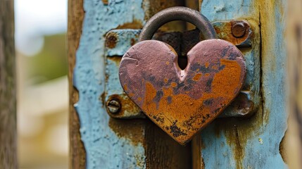 Love is the key to the heart. The image of a heart-shaped key entering a lock symbolizes unlocking the emotions of love.