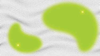 Abstract Green Background With Lines, Green Shapes Background