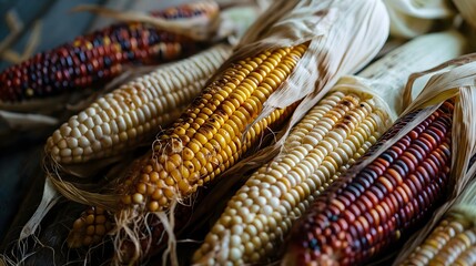 A close-up of corn 