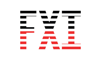 FXI three initial letter iconic line negative space minimal logo design vector template. monogram, abstract, wordmark, business, typography, minimalist, brand, company, flat, modern, unique, simple