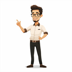 Male teacher presenting and teaching 56