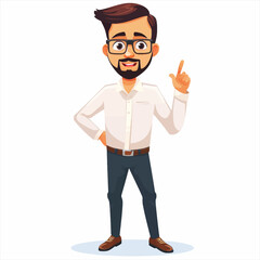 Male teacher presenting and teaching 54