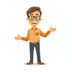 Male teacher presenting and teaching 45