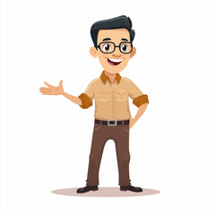 Male teacher presenting and teaching 42