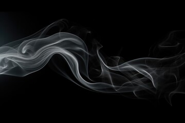 Smoke on black background