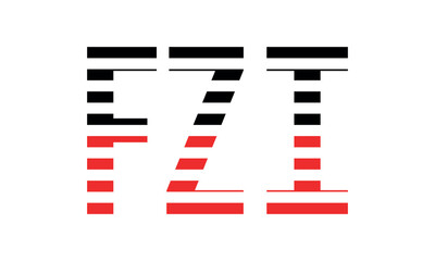 FZI three initial letter iconic line negative space minimal logo design vector template. monogram, abstract, wordmark, business, typography, minimalist, brand, company, flat, modern, unique, simple
