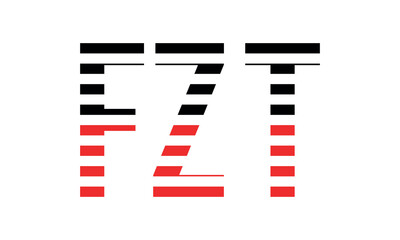 FZT three initial letter iconic line negative space minimal logo design vector template. monogram, abstract, wordmark, business, typography, minimalist, brand, company, flat, modern, unique, simple