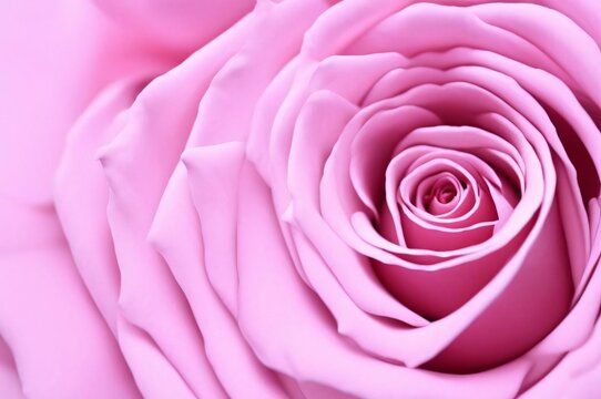 Pink rose close up. Single pink rose macro