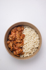 Delivery of delicious, homemade healthy food. Close-ups