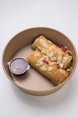 Delivery of delicious, homemade healthy food. Close-ups