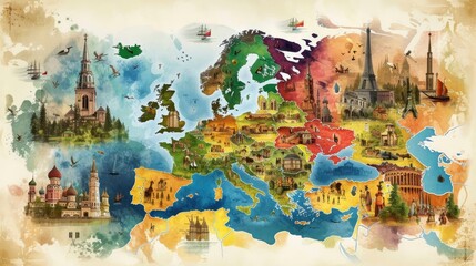 Europe is a continent with diverse cultures and countries