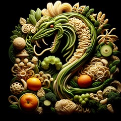 A spellbinding made in food Light sculpture image with Cunning