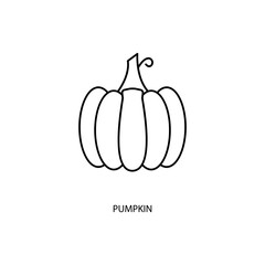 pumpkin concept line icon. Simple element illustration. pumpkin concept outline symbol design.
