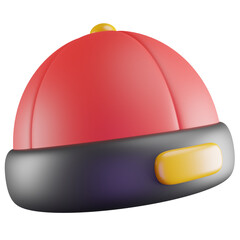 3D Illustration of Chinese Cap