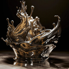 amazing liquid metal photography, Generative AI