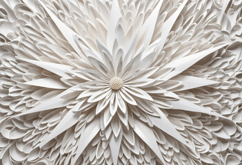 3D Floral Abstract Ceiling Wallpaper